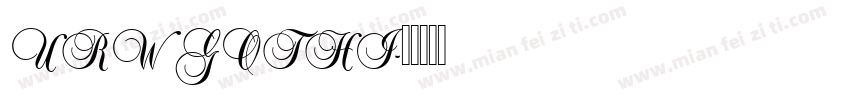 URW GOTHI字体转换